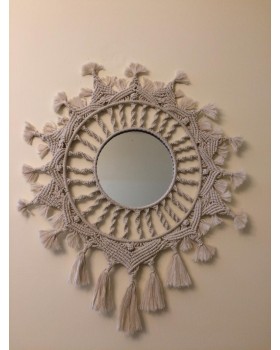 Handmade Macrame Mirror